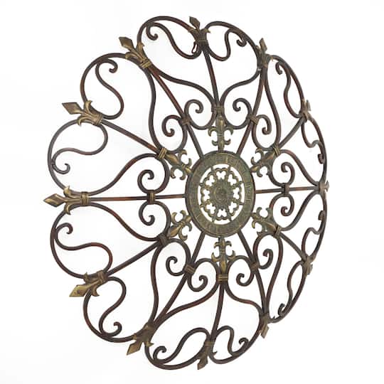 29" Brown Iron Rustic Wall Art